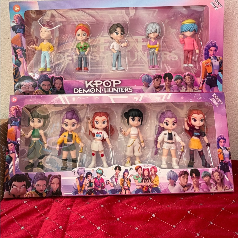 Action Figure Set Demon Hunters kpop - Multicolor